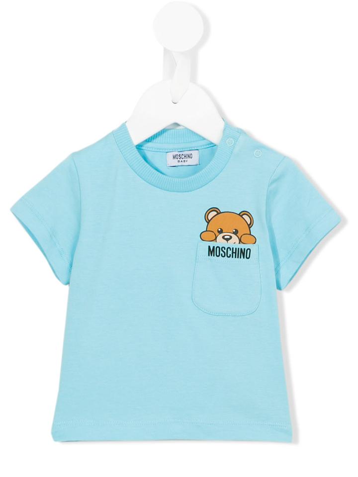 Moschino Kids Teddy Bear T-shirt, Toddler Boy's, Size: 12-18 Mth, Blue