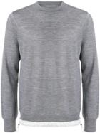 Sacai Drawstring Hem Sweatshirt - Grey