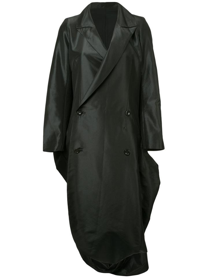 Yohji Yamamoto Vintage Bell Bottom Double Breasted Coat - Black