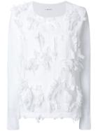 Lareida Fringe Embellished Shirt - White