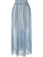 Philosophy Di Lorenzo Serafini High-waist Arabesque Print Skirt - Blue