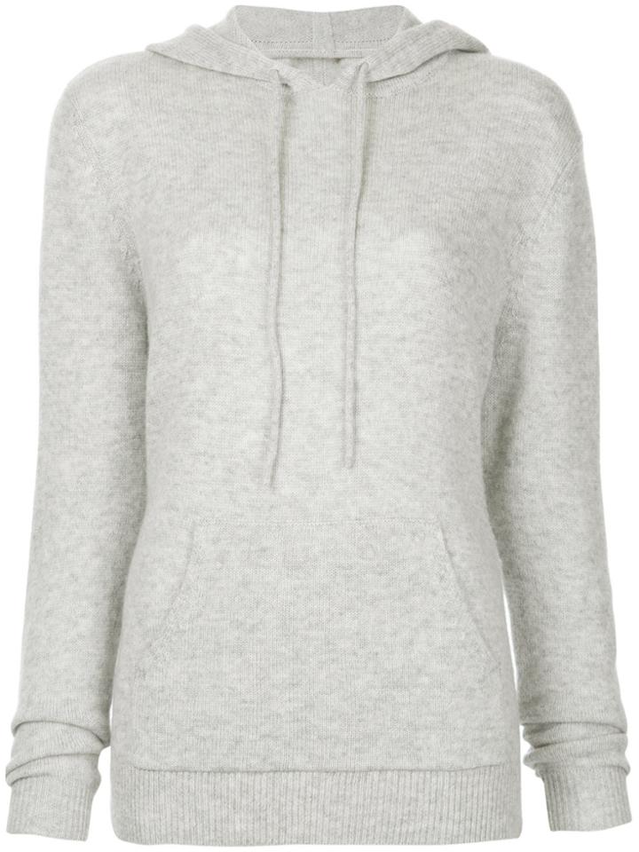 Dion Lee Loop Back Knitted Hoodie - Grey