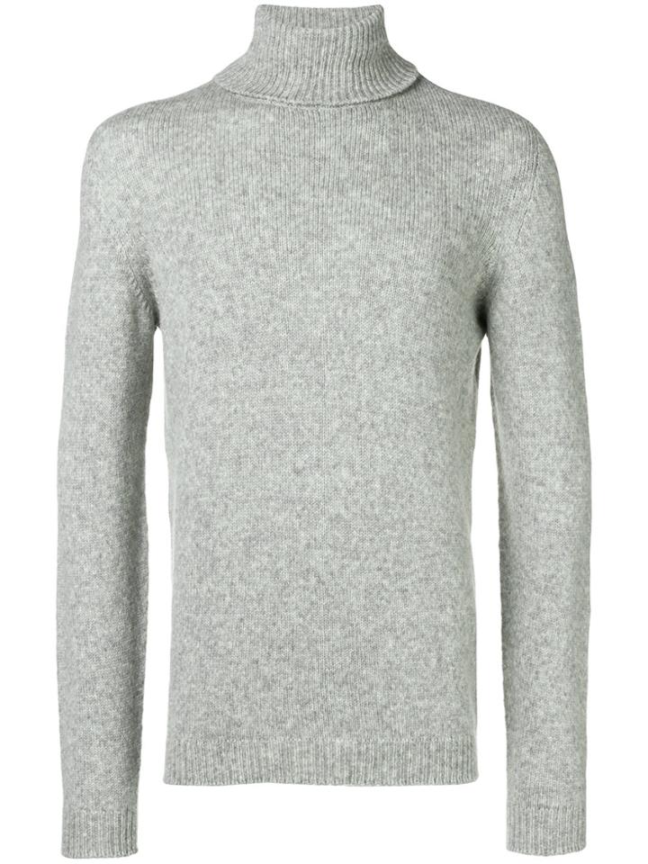 Roberto Collina Turtleneck Fitted Sweater - Grey