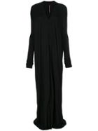 Rick Owens Lilies Long Sleeve Dress - Black