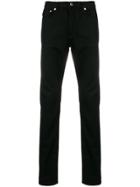 Givenchy Logo Panel Straight Leg Jeans - Black