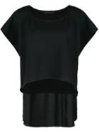 Kiki De Montparnasse Athleisure Double-layer T-shirt - Black