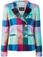 Emporio Armani Checked Blazer - Multicolour