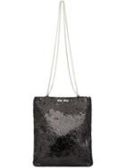 Miu Miu Sequin Tote - Black