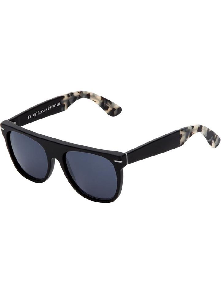 Retrosuperfuture Flat Top 'ghost Rider' Sunglasses