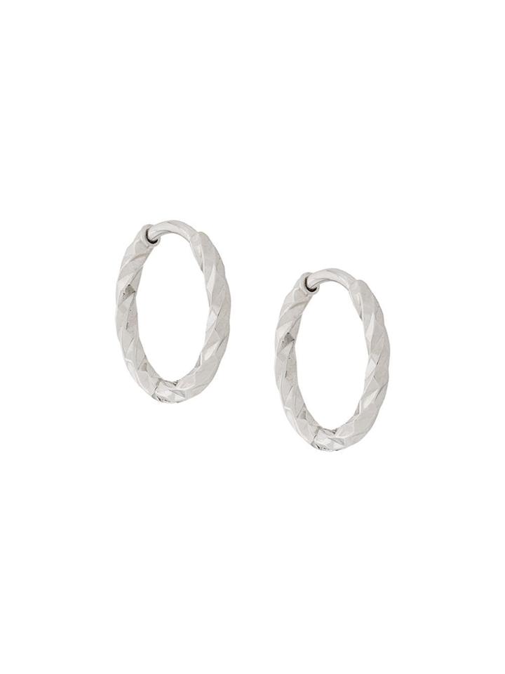 Maria Black 14kt Gold Dc Huggies 9mm - Silver
