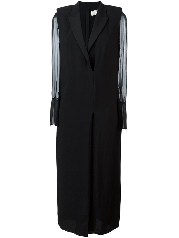 Lanvin Double Breasted Maxi Dress - Black