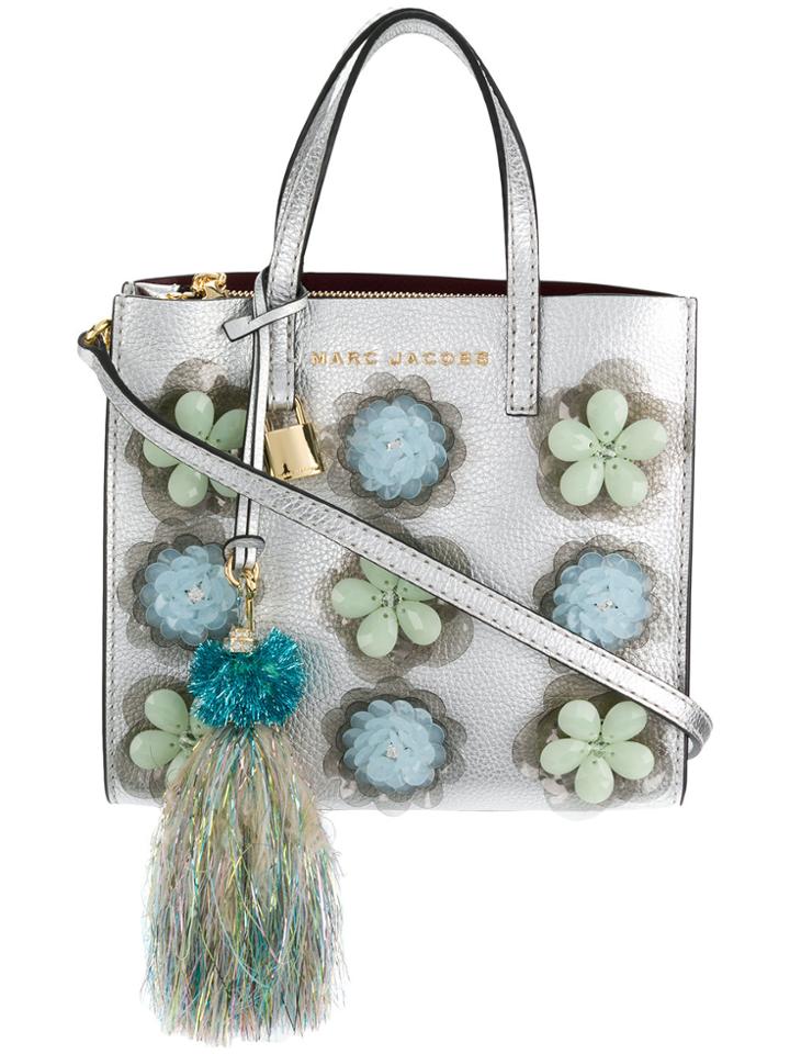 Marc Jacobs Embellished Mini Grind Bag - Metallic