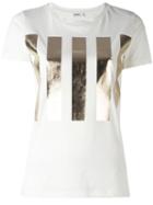 High Shine Bars Print T-shirt - Women - Cotton - L, White, Cotton, Jil Sander