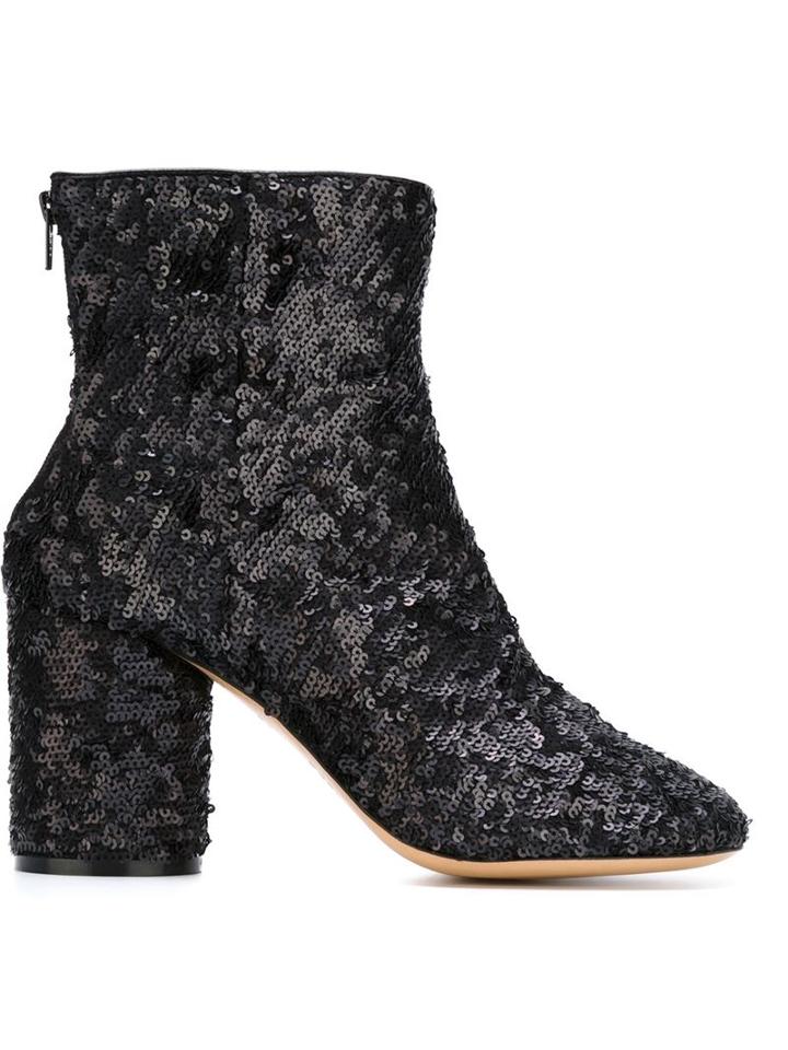 Maison Margiela Sequin Embellished Ankle Boots