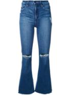 Nobody Denim Cult Ankle Flare Jeans, Women's, Size: 24, Blue, Cotton/elastodiene/polyester