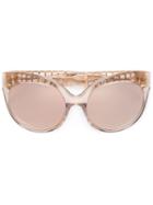 Linda Farrow Cat-eye Sunglasses, Women's, Pink/purple, Acetate