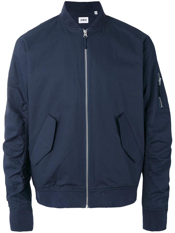 Edwin - Flight Jacket - Men - Cotton/nylon - L, Blue, Cotton/nylon