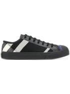 Burberry Checkered Low-top Sneakers - Black