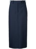 Calvin Klein 205w39nyc Panelled Straight Skirt - Blue