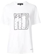 Markus Lupfer Cat Print T-shirt - White