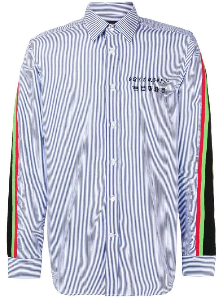 Diesel Contrast Stripe Shirt - Blue