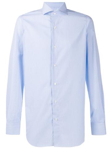 Finamore 1925 Napoli Button Down Shirt - Blue