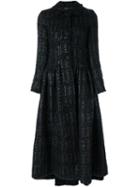 Simone Rocha Tweed Princess Coat, Women's, Size: 8, Black, Acrylic/nylon/polyester/wool