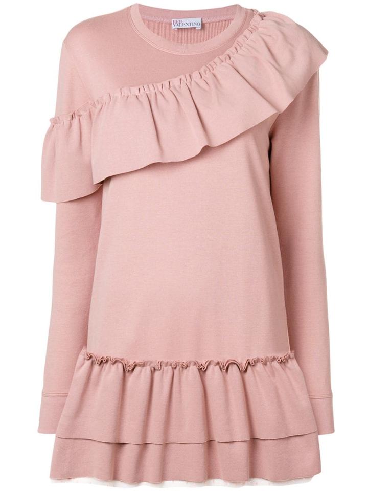 Red Valentino Ruffled Details Dress - Pink