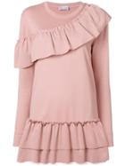 Red Valentino Ruffled Details Dress - Pink