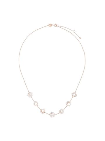 Tinyom Mandala Flower 18k Rose Gold Necklace - Metallic