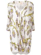 Dvf Diane Von Furstenberg Dragon Berry Ruched Dress - White