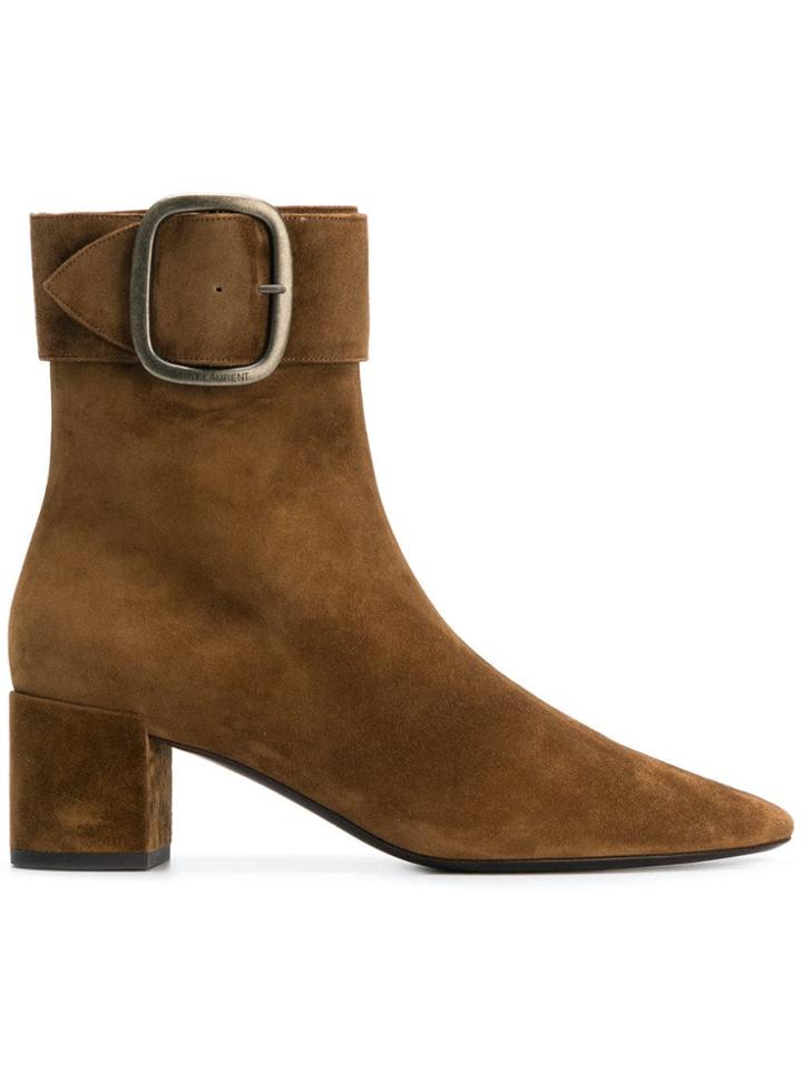 Saint Laurent Joplin 50 Boots - Brown