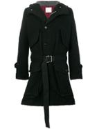 Sacai Belted Coat - Black