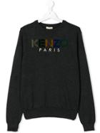 Kenzo Kids Teen Logo Sweater - Grey