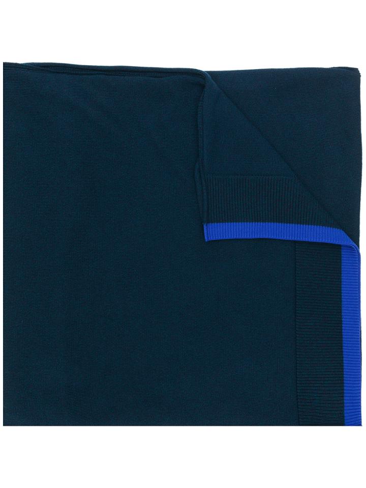 Kenzo Contrast Edge Scarf - Blue