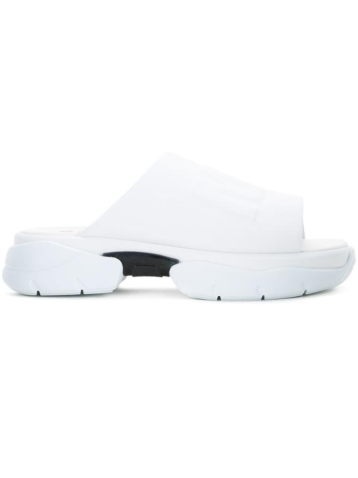 Msgm Chunky Sole Slides - White