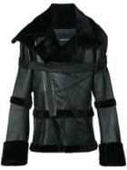 Bmuet(te) Fur Belt Jacket - Black