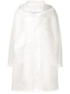 Calvin Klein Jeans Est. 1978 Sheer Hooded Raincoat - White