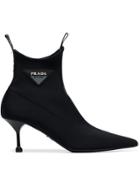 Prada Black Pointed 65 Neoprene Sock Boots