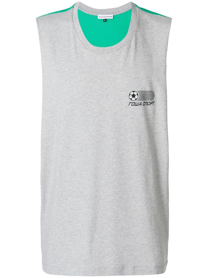 Gosha Rubchinskiy Loose Fit Sleeveless T-shirt - Grey