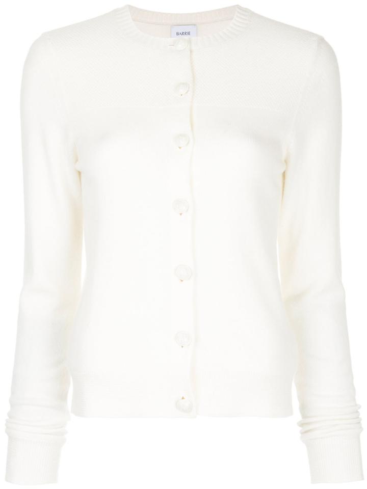 Barrie Fitted Cardigan - White