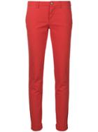 Berwich Stretch Skinny Trousers - Red