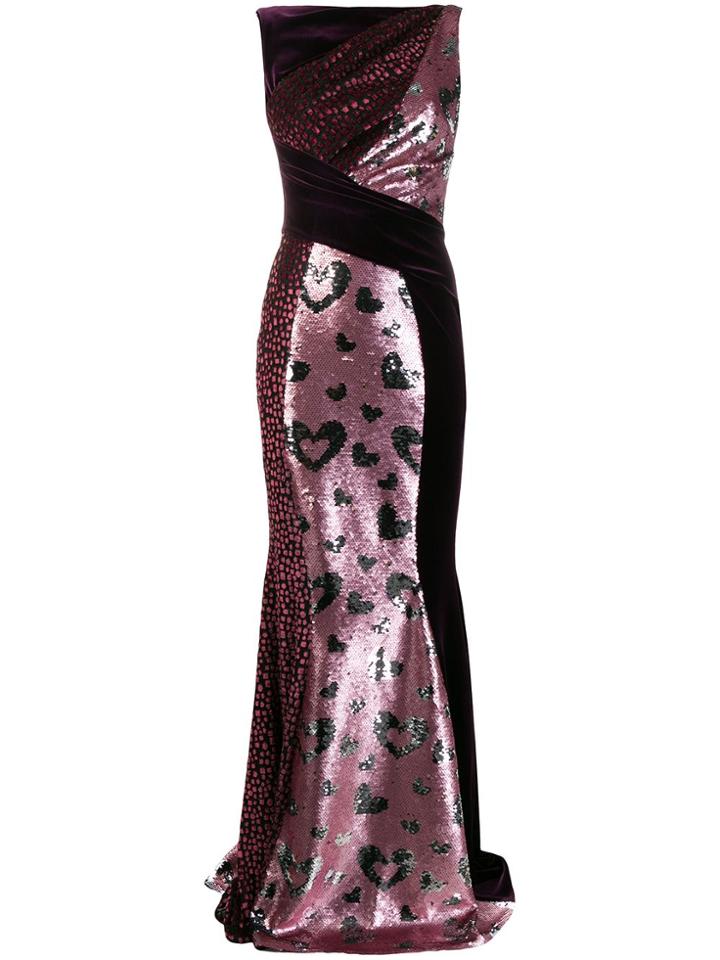 Talbot Runhof Torpedo Evening Gown - Pink