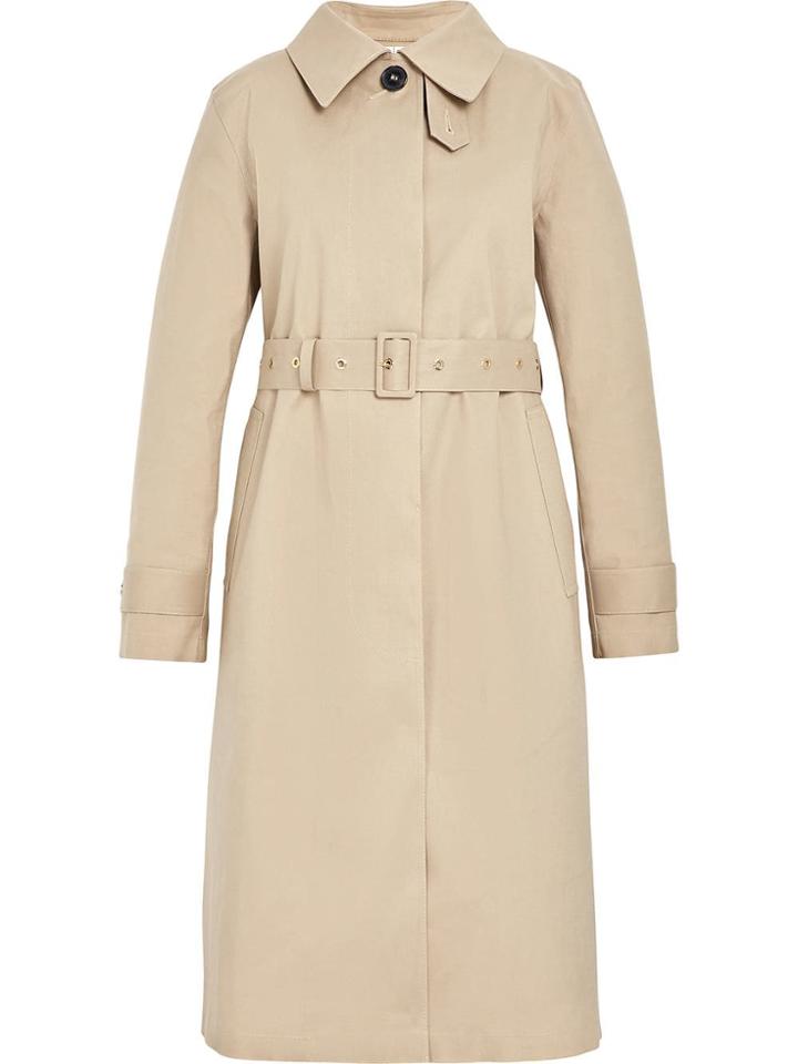 Mackintosh Fawn Bonded Cotton Fly-fronted Trench Coat Lr-061d -
