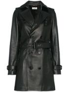 Saint Laurent Slp Ls Coa Trnch Db Lthr Shrt - Unavailable