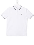 Boss Kids Teen Classic Brand Polo Shirt - White