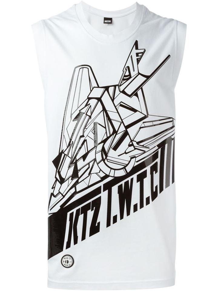 Ktz Aeroplane Print Tank Top