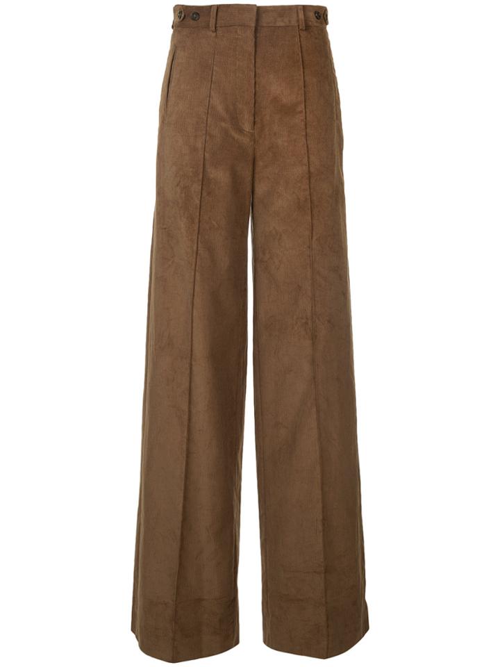 Rokh Tailored Palazzo Pants - Brown