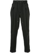Takahiromiyashita The Soloist Drawstring Tailored Trousers - Black