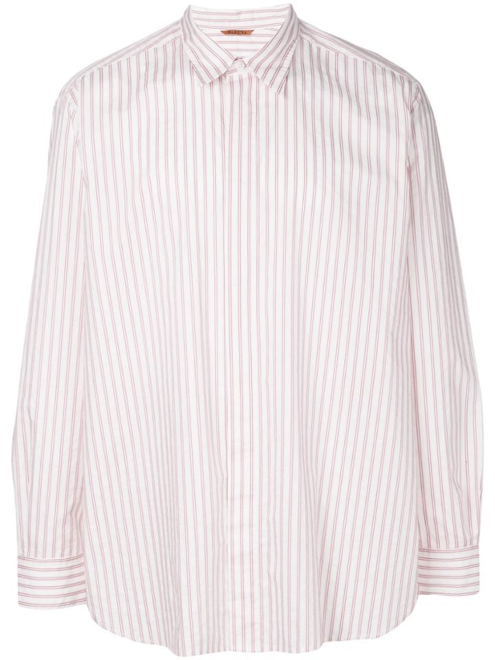 Barena Striped Shirt - Red